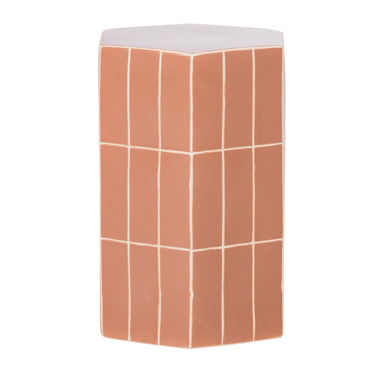 PLU DEKORATIVER BEISTELLTISCH 54X38X32 CM KERAMIK ALTROSA