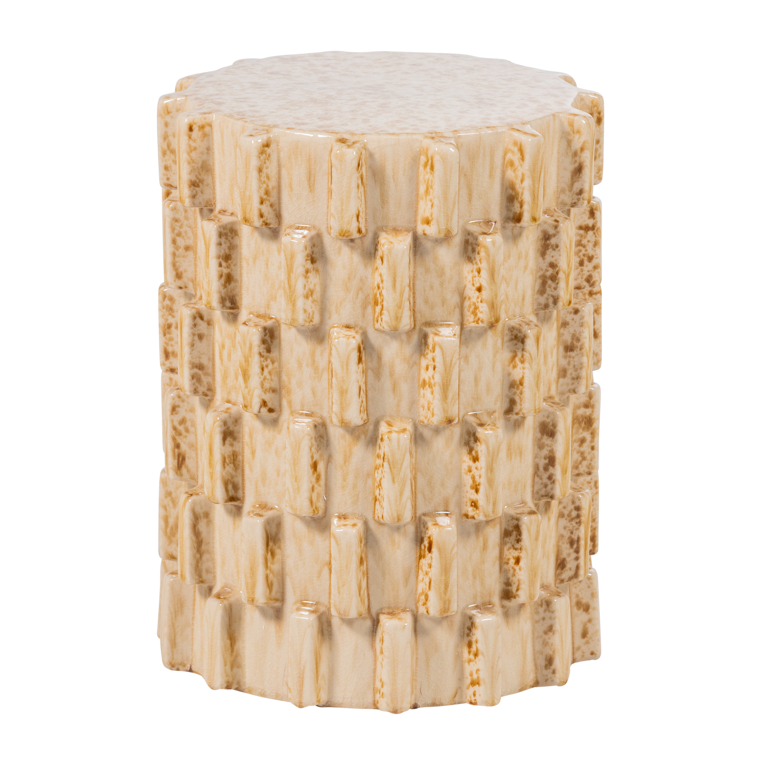 AXU DEKORATIVER BEISTELLTISCH O35X45 CM KERAMIK SAND