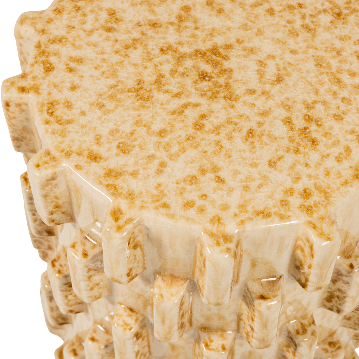 AXU DEKORATIVER BEISTELLTISCH O35X45 CM KERAMIK SAND