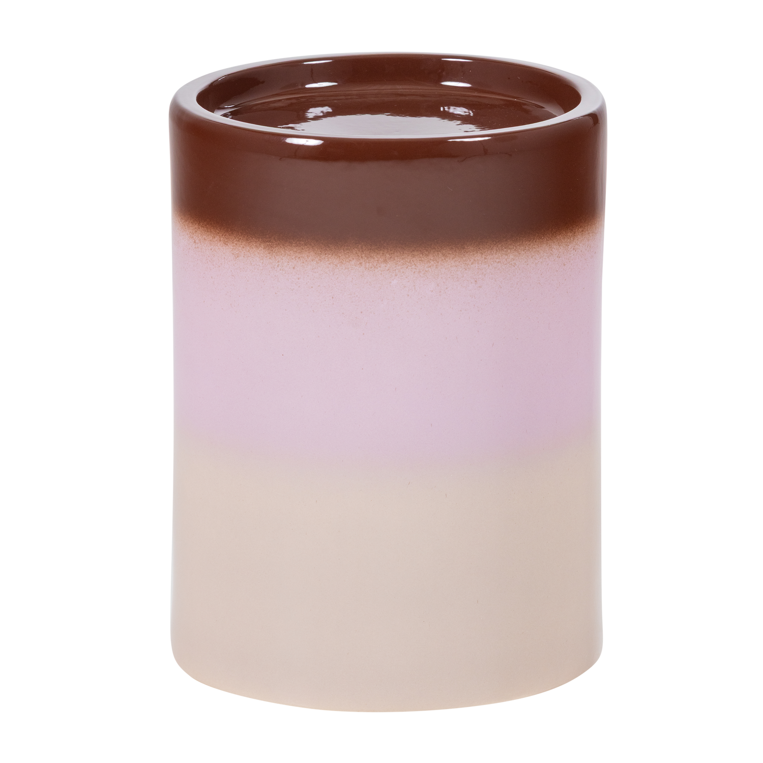 OLLO DEKORATIVER BEISTELLTISCH O35X44 CM KERAMIK ROSA/BRAUN