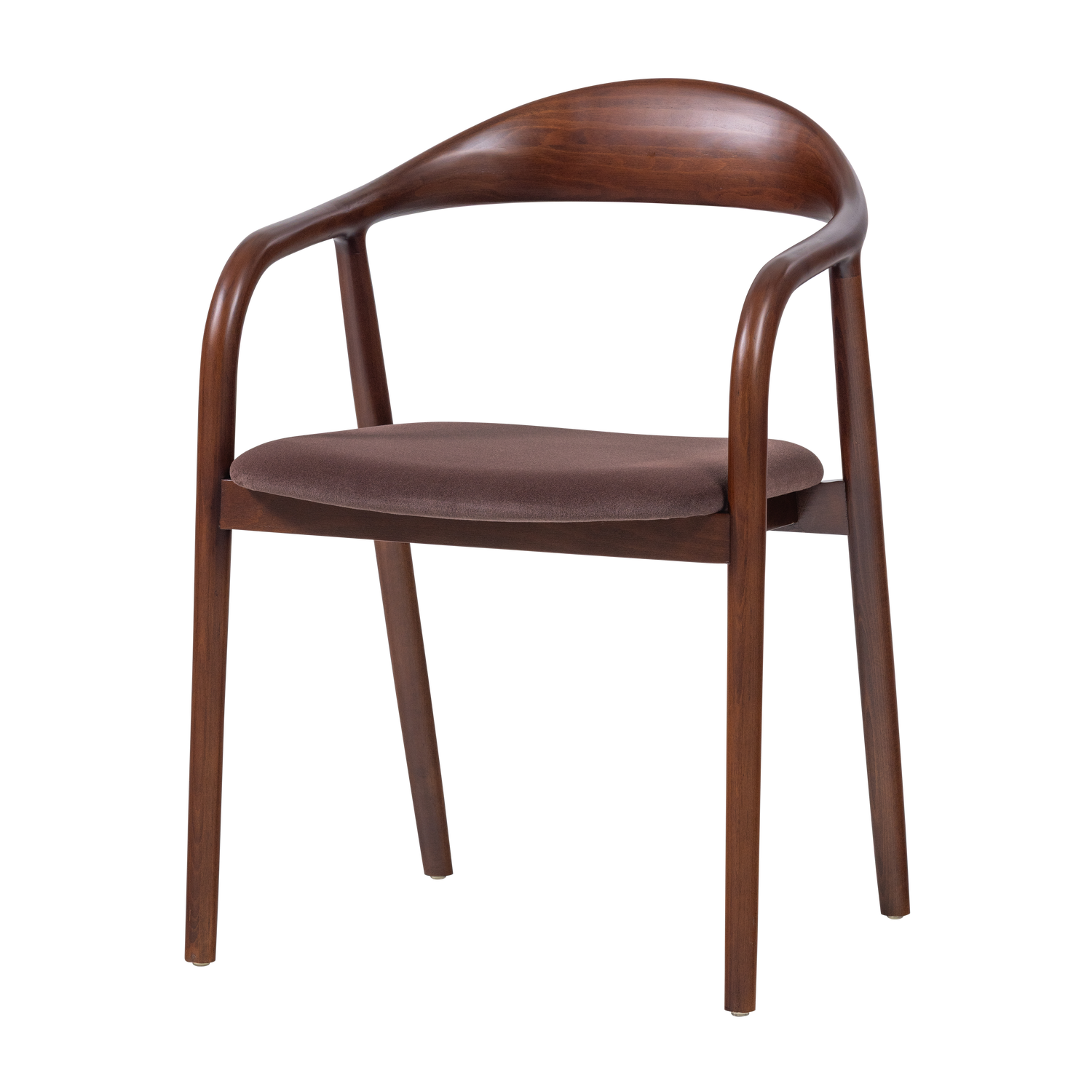 BRAN ESSZIMMERSTUHL BUCHENHOLZ VELVET BRAUN [fsc]