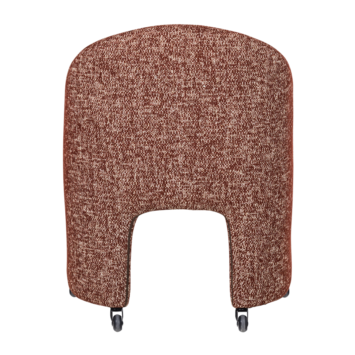 CORDO ESSZIMMERSTUHL MIT RADERN ROSTBRAUN MELANGE [fsc]