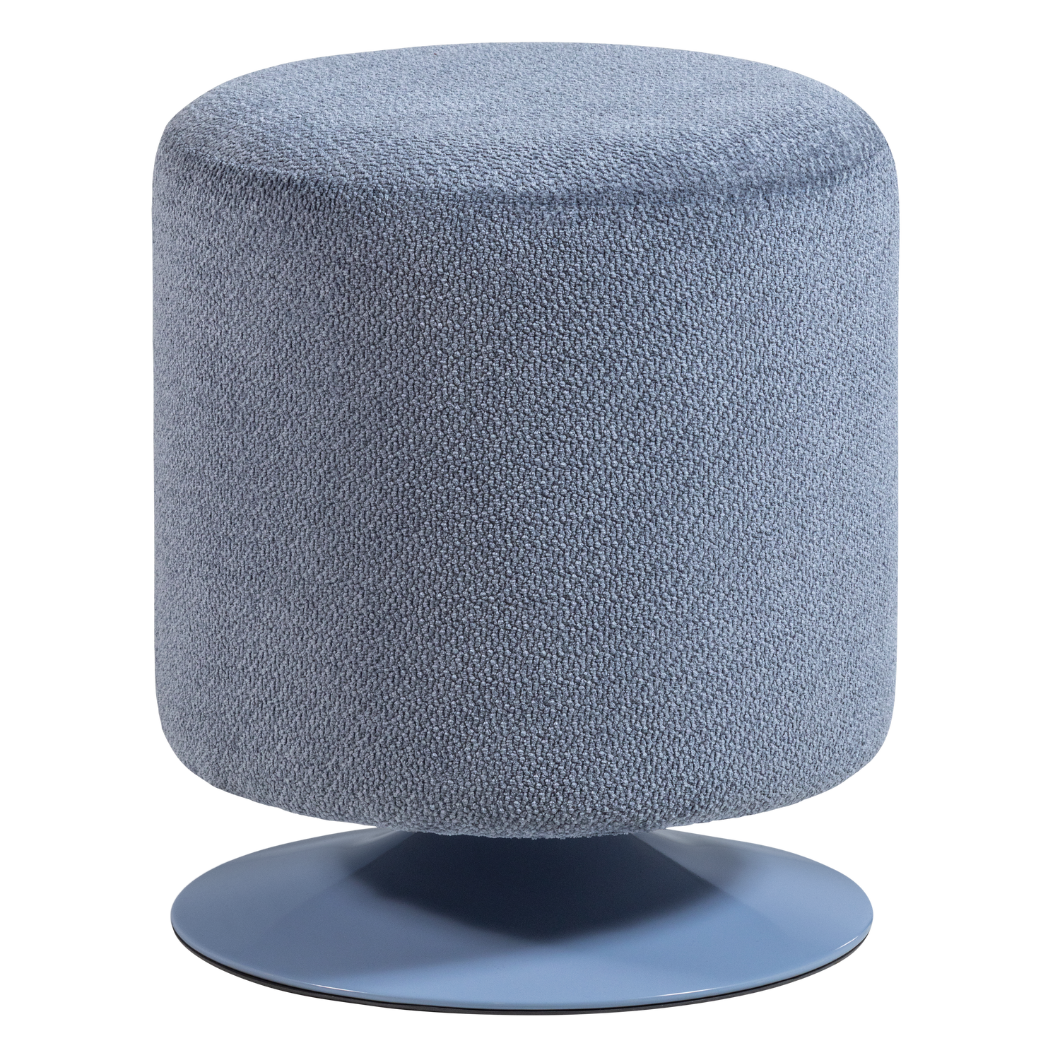 ISLEN HOCKER MIT DREHFUSS BOUCLE BLAU [fsc]