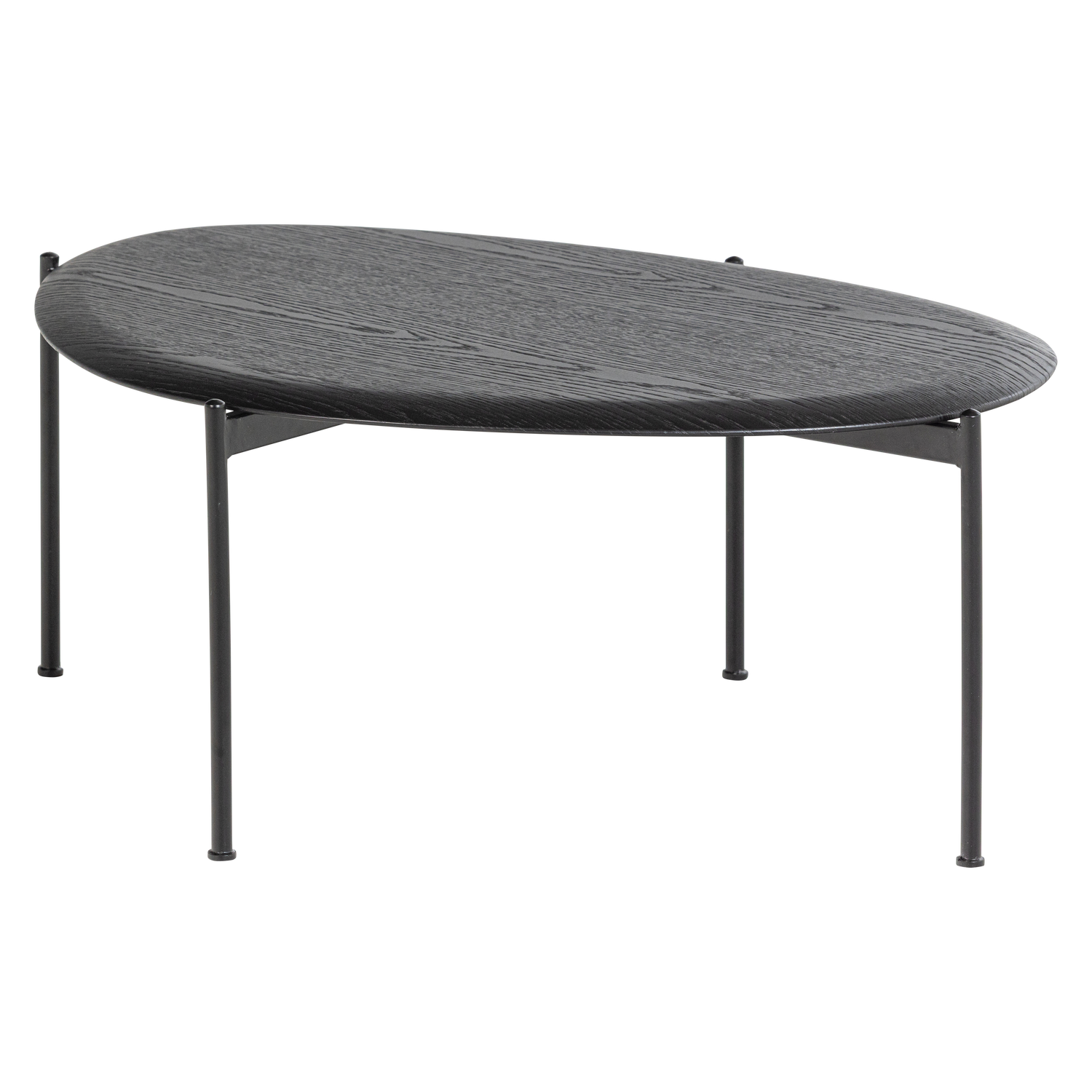 KOTA COUCHTISCH 36X92X68 CM MDF/FURNIER SCHWARZ