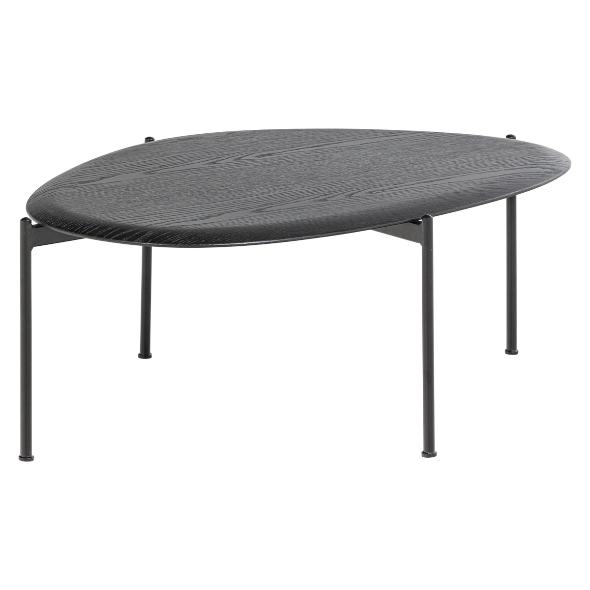 KOTA COUCHTISCH 36X92X68 CM MDF/FURNIER SCHWARZ