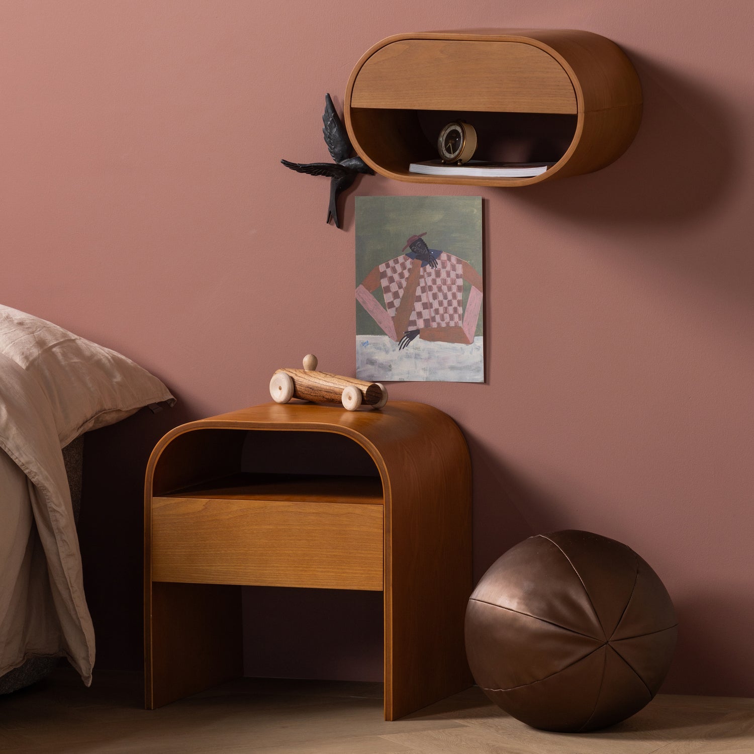 MOMO NACHTTISCH/BEISTELLTISCH HOLZ BRAUN [fsc]
