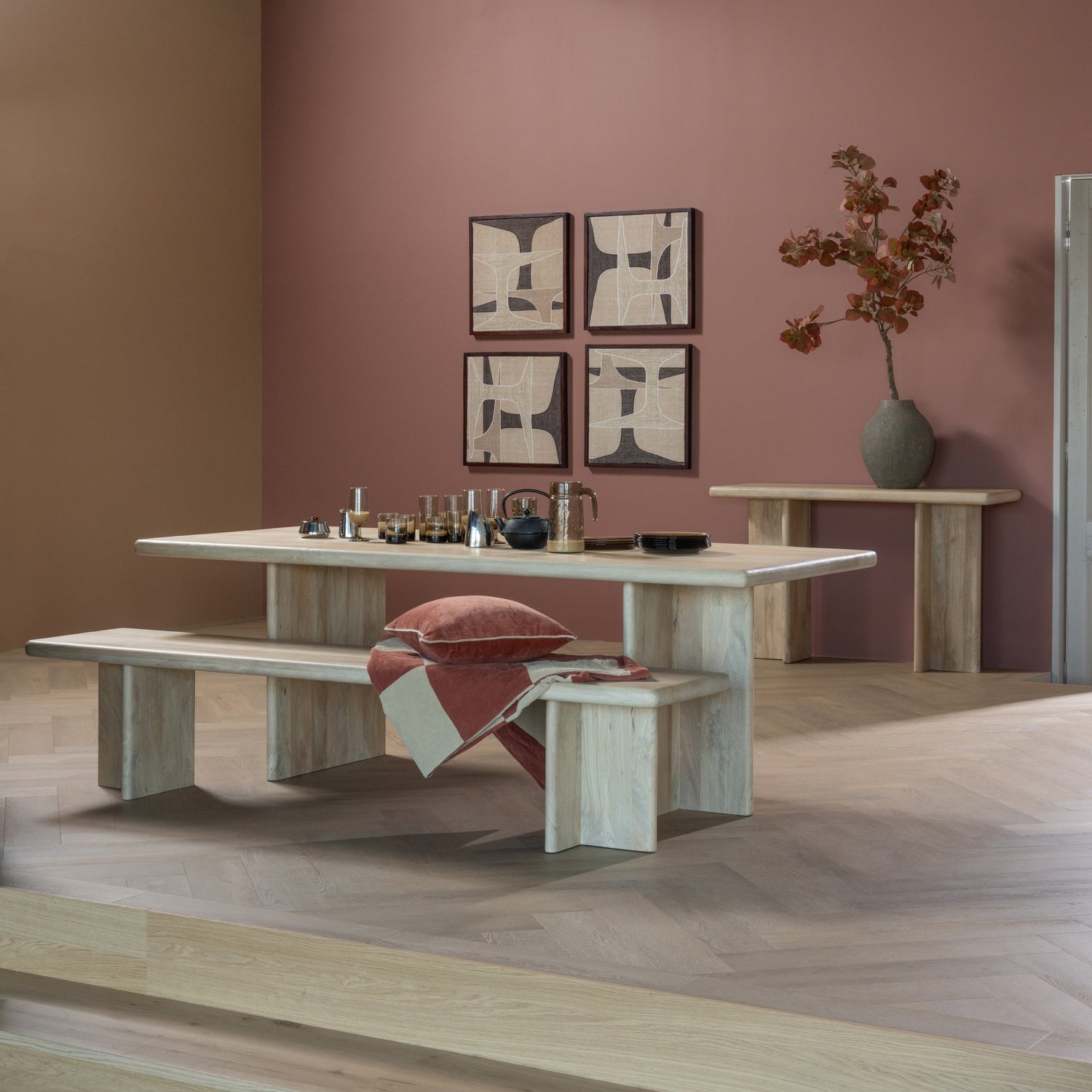 ATO ESSTISCH 220X90 CM MANGO HOLZ NATUR
