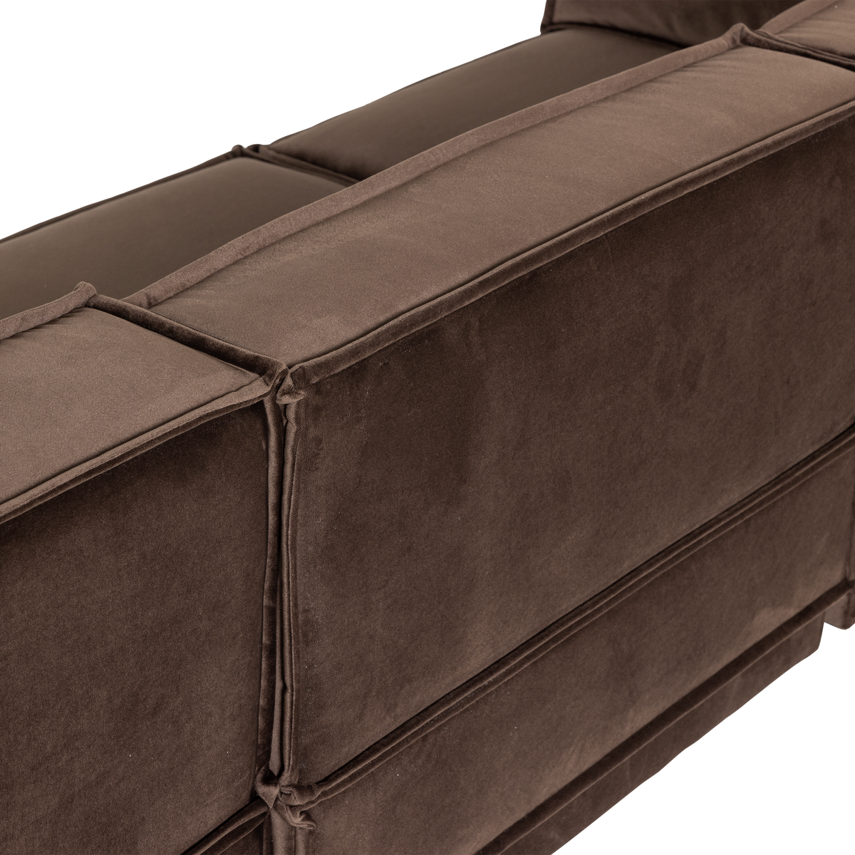 MANU CHAISE LONGUE SOFA RECHTS VELVET BRAUN [fsc]