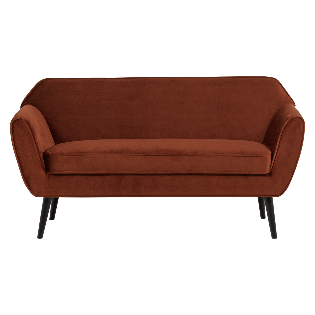 ROCCO SOFA 150 CM SAMT ROSTBRAUN [fsc]