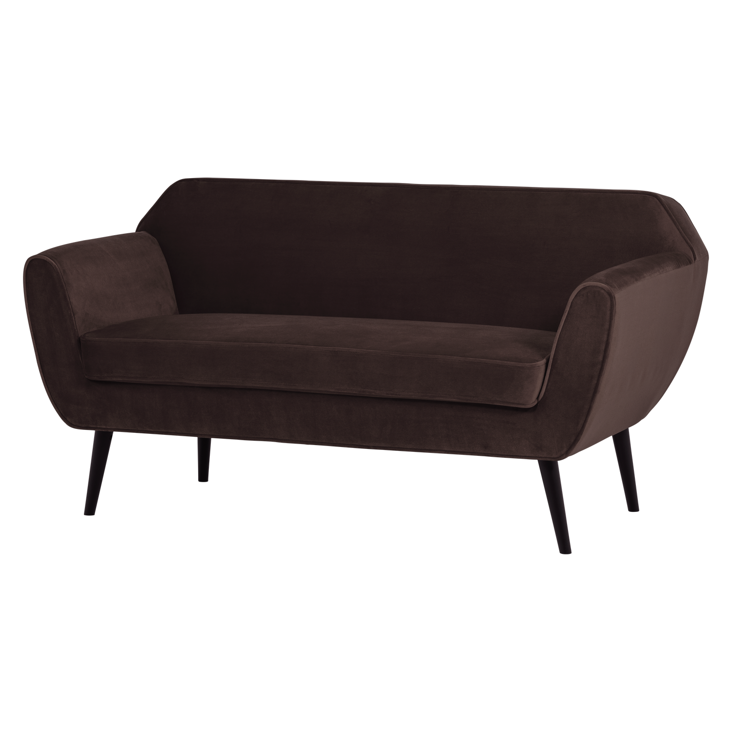 ROCCO SOFA 150 CM SAMT DUNKELBRAUN [fsc]