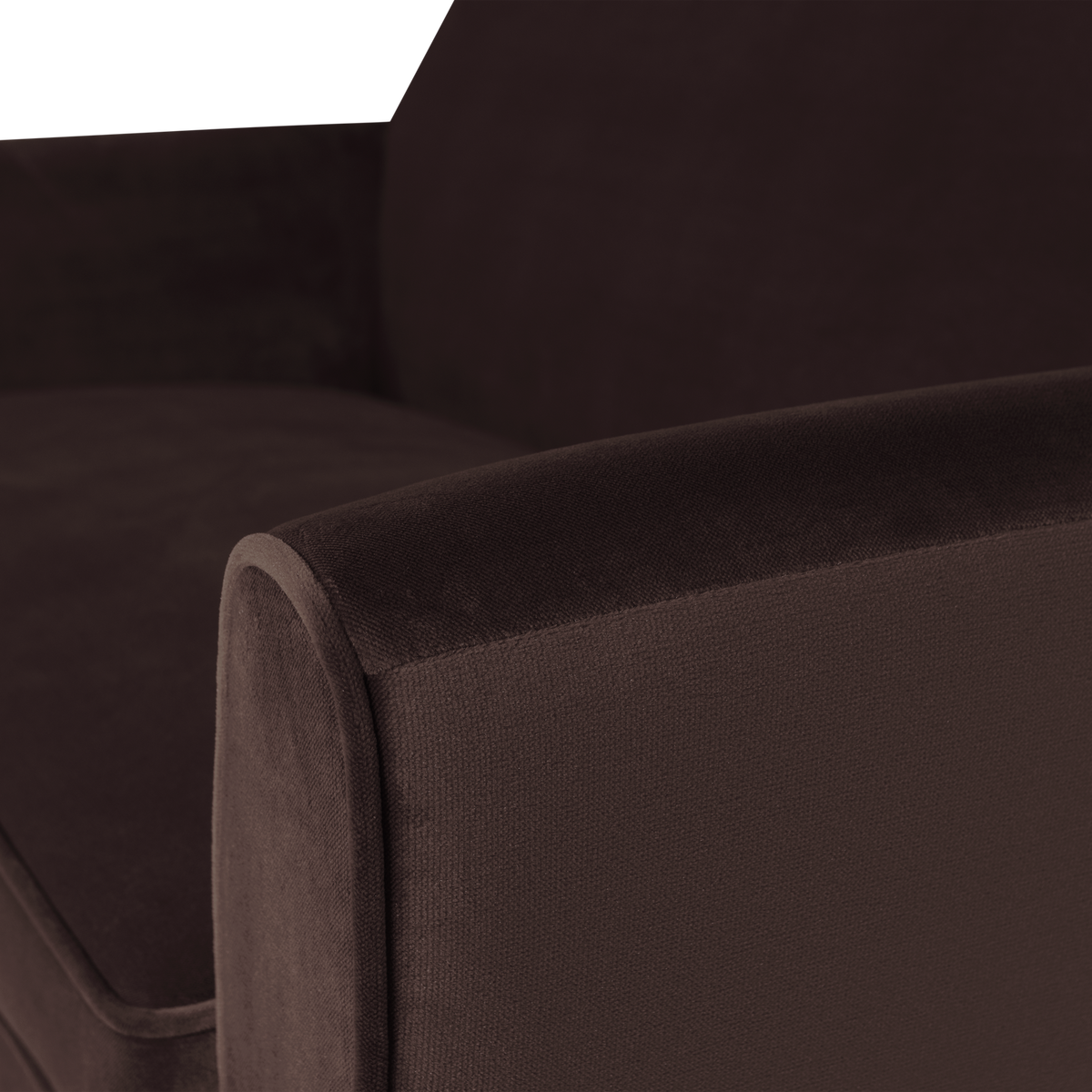 ROCCO SOFA 150 CM SAMT DUNKELBRAUN [fsc]