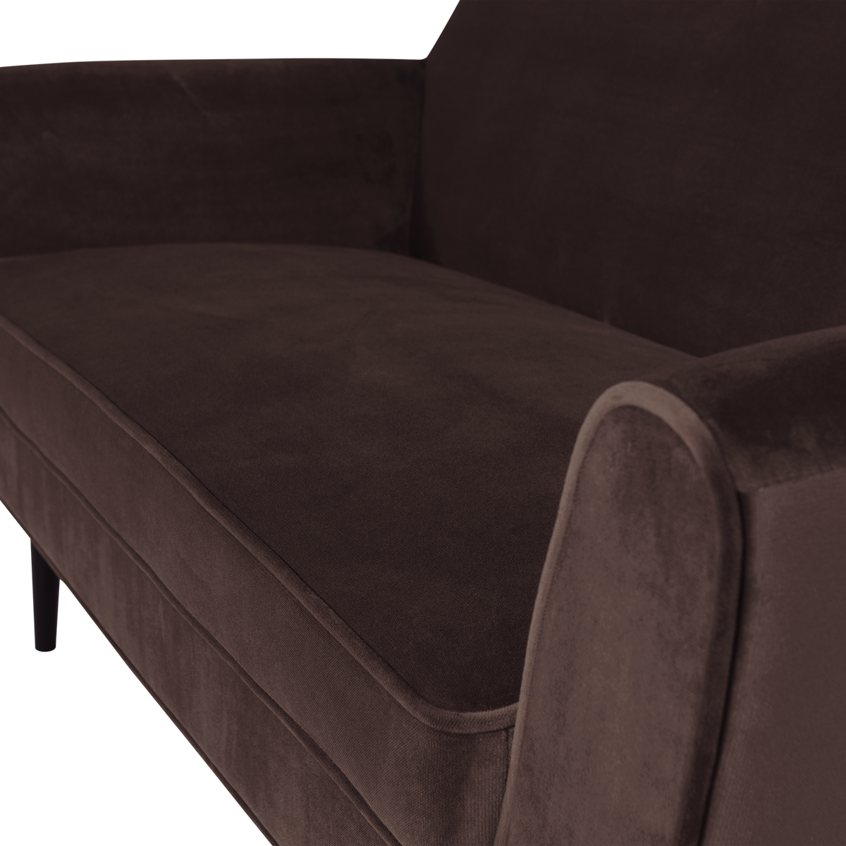 ROCCO SOFA 150 CM SAMT DUNKELBRAUN [fsc]