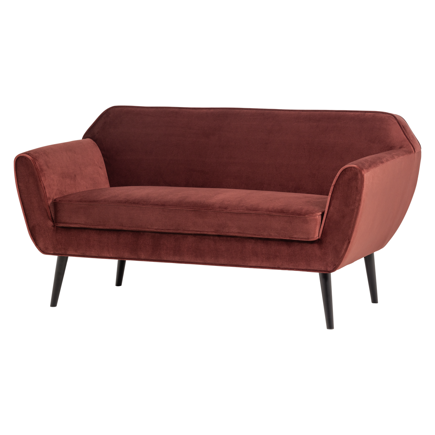 ROCCO SOFA 150 CM SAMT BORDEAUXROT [fsc]