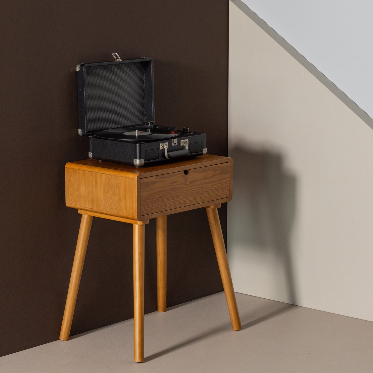 NELO NACHTTISCH/BEISTELLTISCH HOLZ BRAUN [fsc]