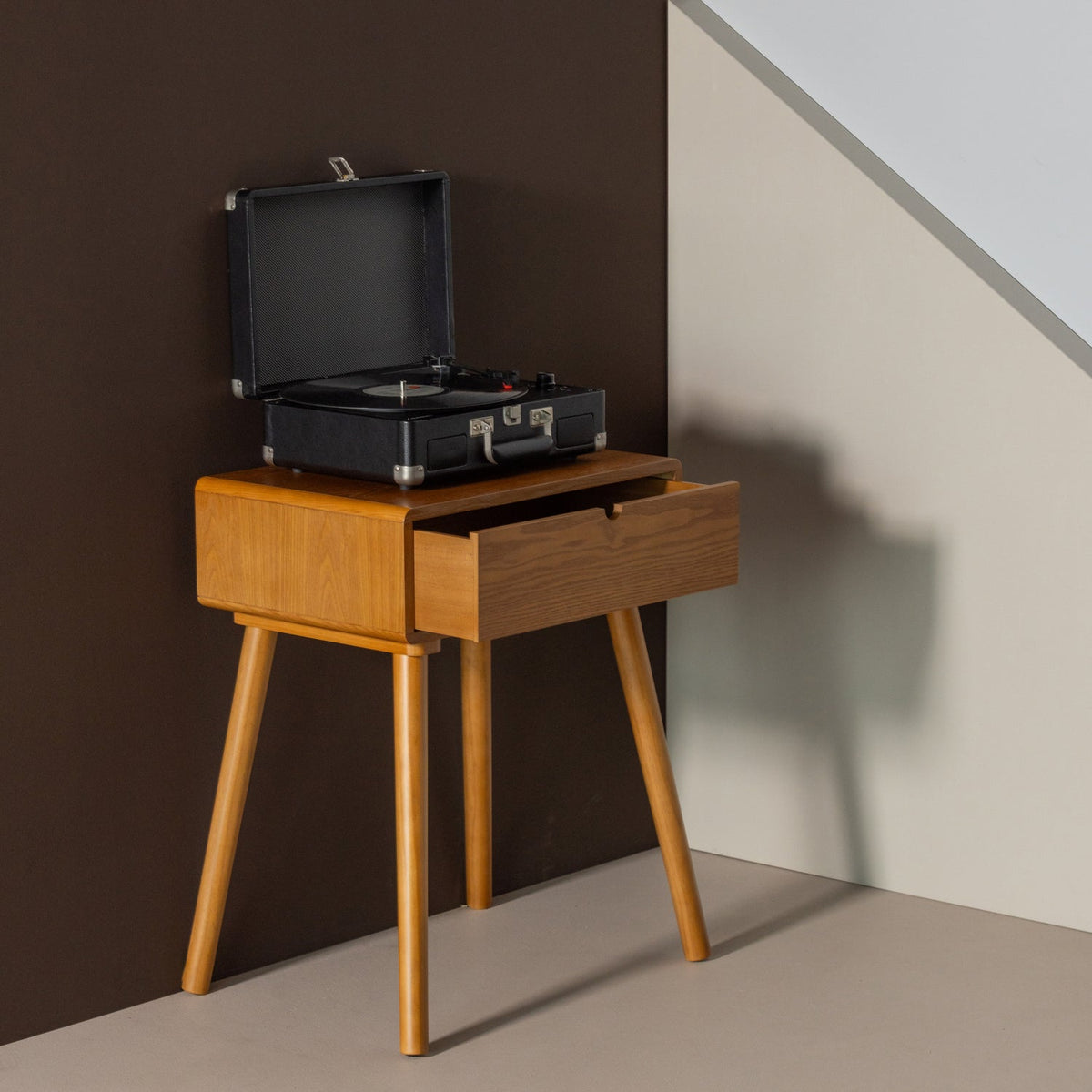 NELO NACHTTISCH/BEISTELLTISCH HOLZ BRAUN [fsc]