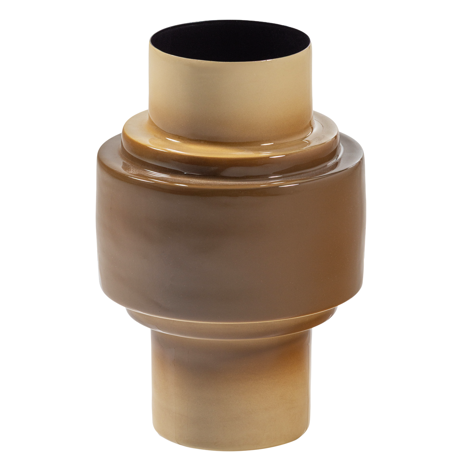 ORBA VASE 32X22 CM METALL HOCHGLANZ SAND