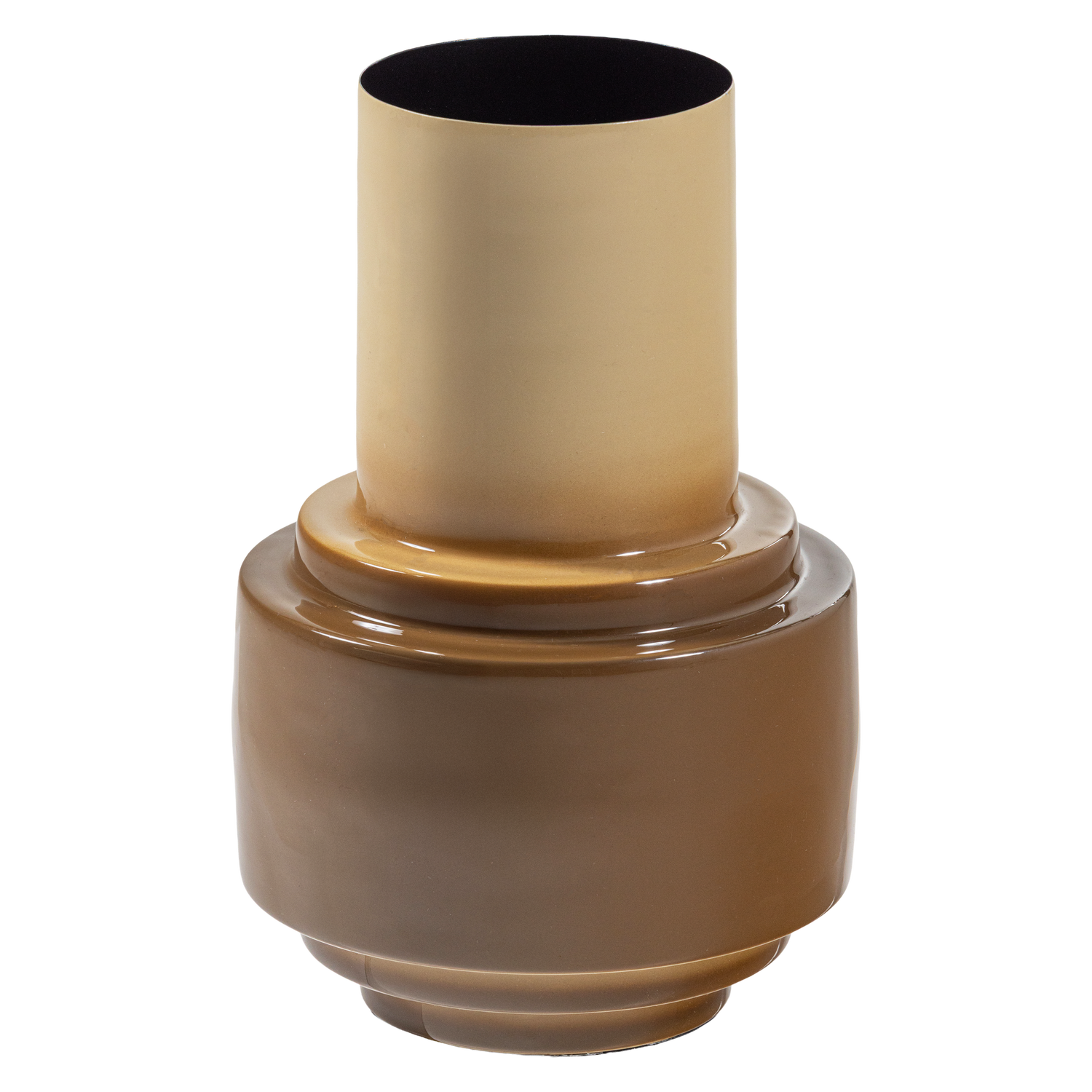 ORBA VASE 34X22 CM METALL HOCHGLANZ SAND