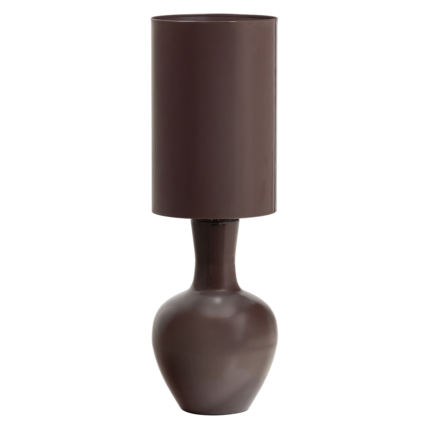 LOA TISCHLAMPE METALL HOCHGLANZ BRAUN