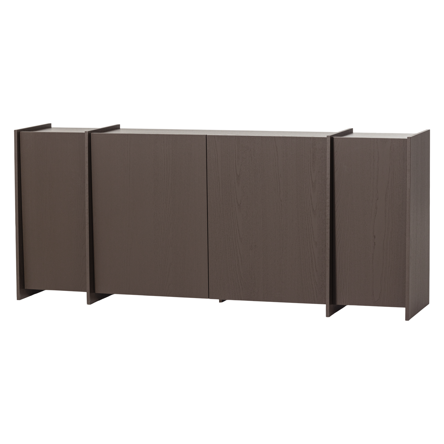 BROCK KOMMODE 200 CM ASCHE FURNIER MITTELBRAUN [fsc]