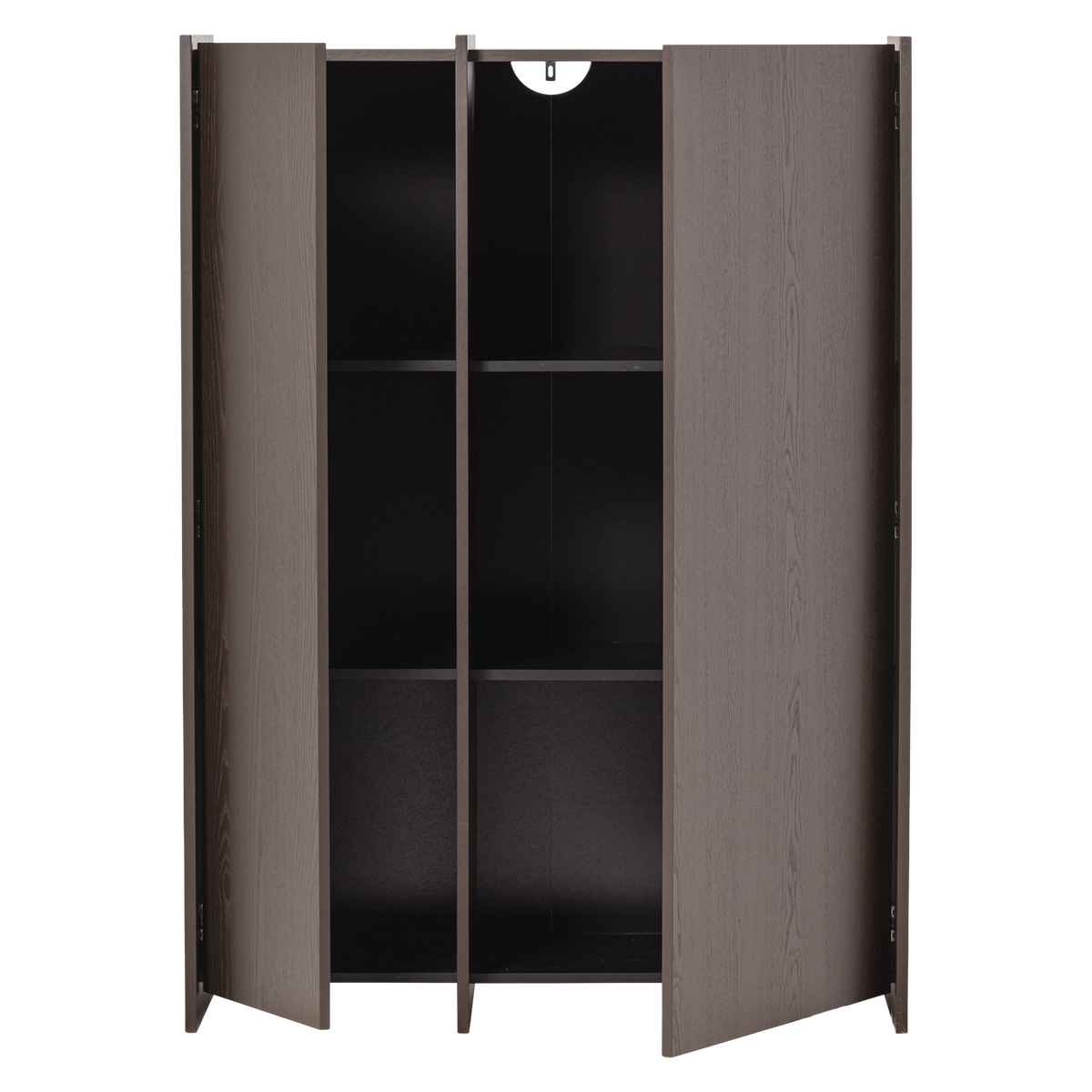 BROCK 2-TUREN SCHRANK ASCHE FURNIER MITTELBRAUN [fsc]