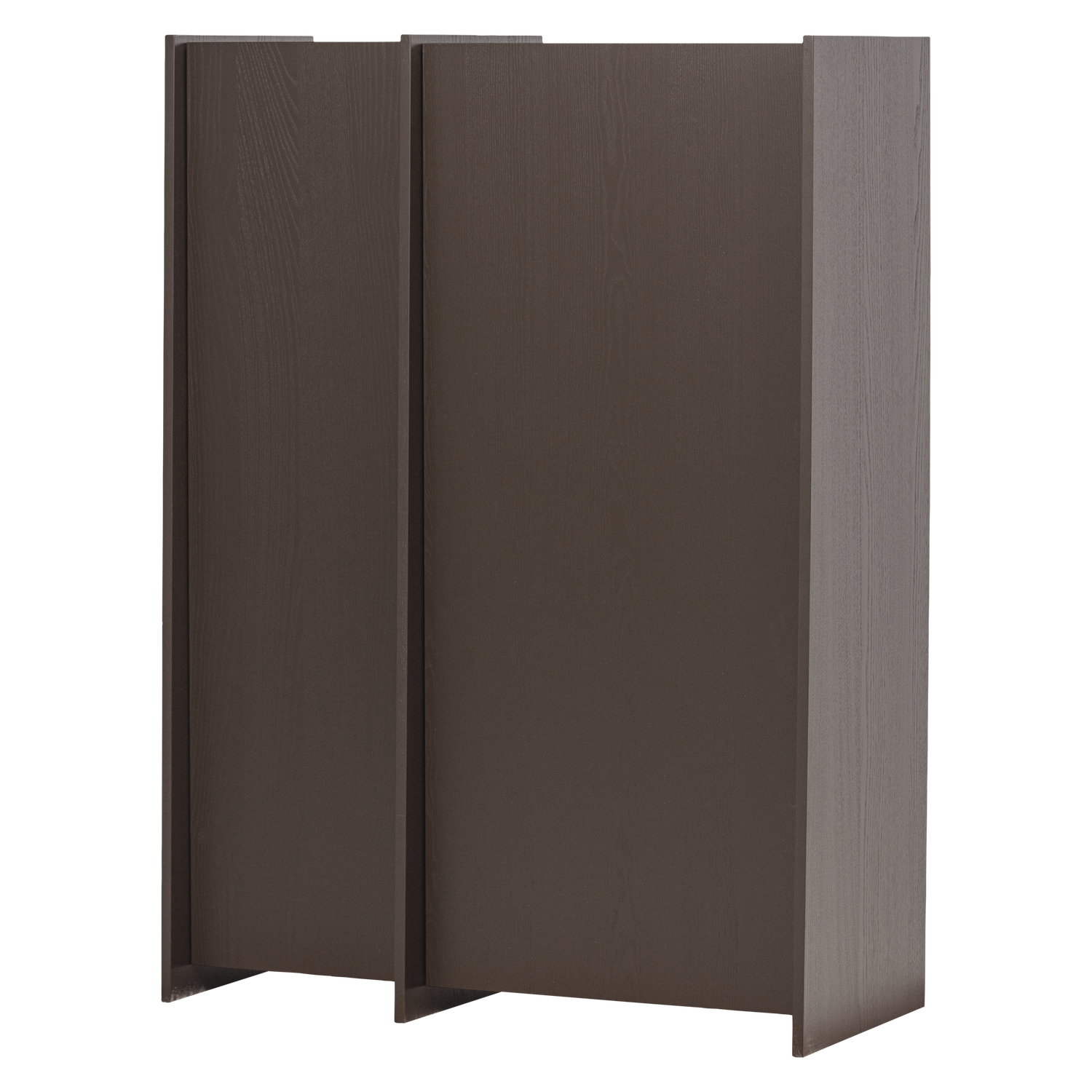 BROCK 2-TUREN SCHRANK ASCHE FURNIER MITTELBRAUN [fsc]