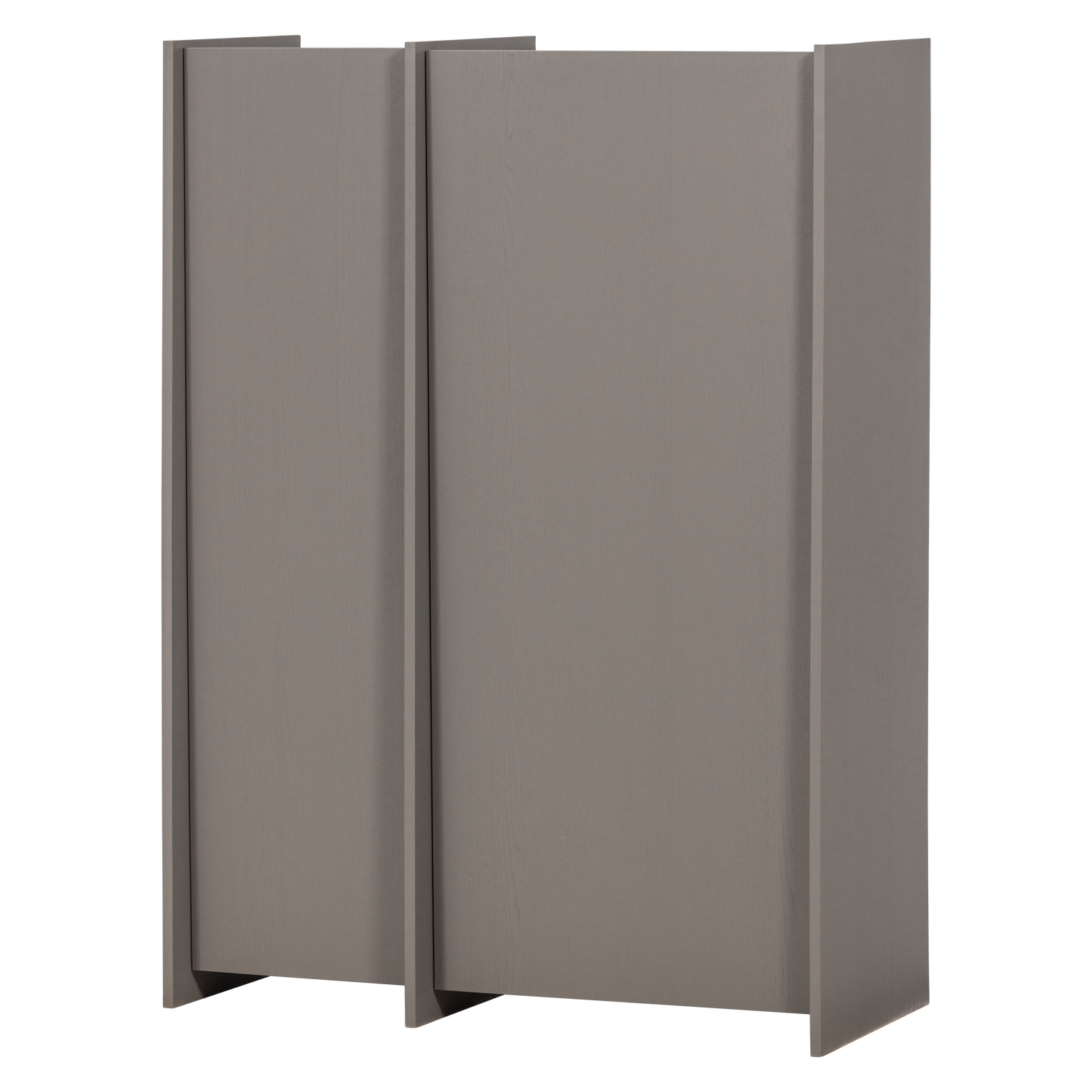 BROCK 2-TUREN SCHRANK ASCHE FURNIER WARMES GRAU [fsc]