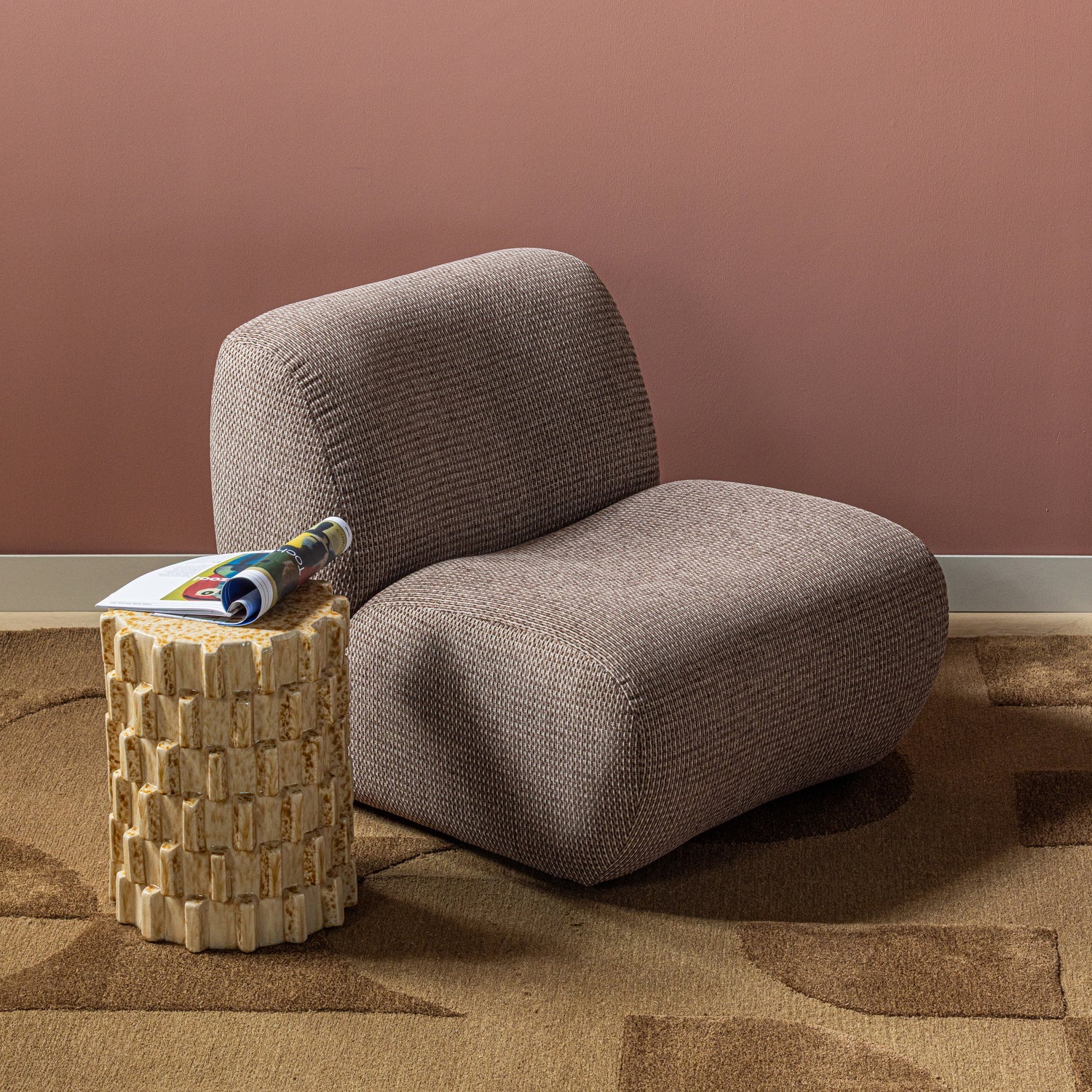 NOMU SESSEL GROB CHENILLE BRAUN [fsc]