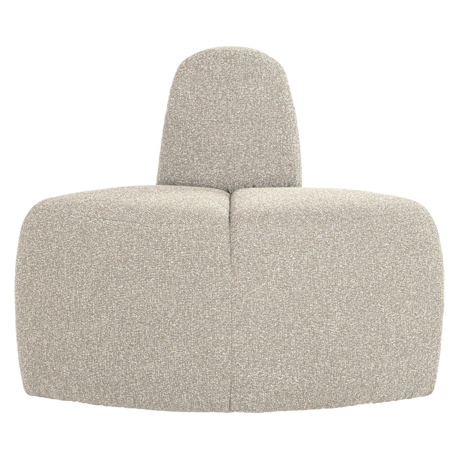 MOJO ESSBANK ECK RUND MIT RÜCKENLEHNE BOUCLE BEIGE [fsc]