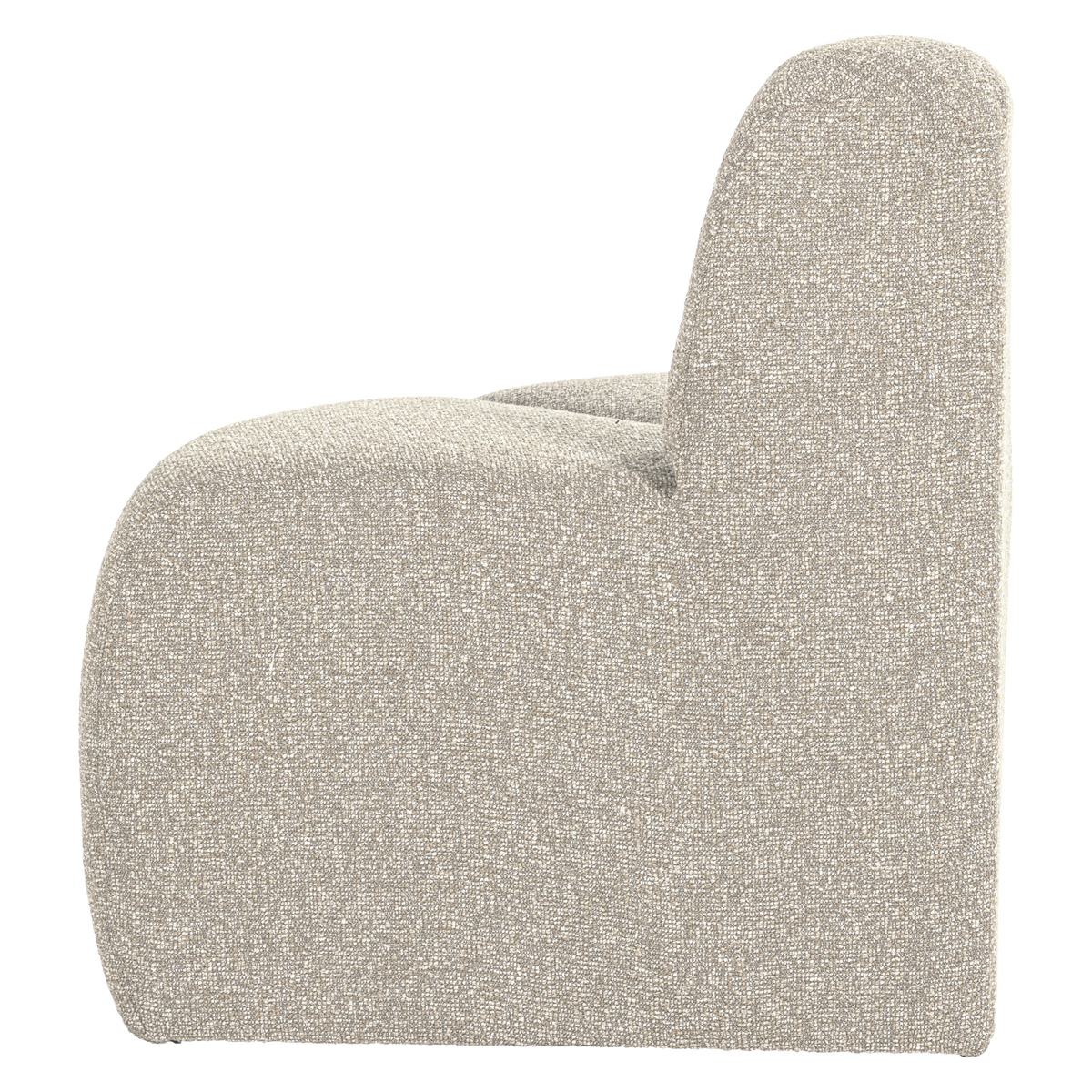 MOJO ESSBANK ECK RUND MIT RÜCKENLEHNE BOUCLE BEIGE [fsc]