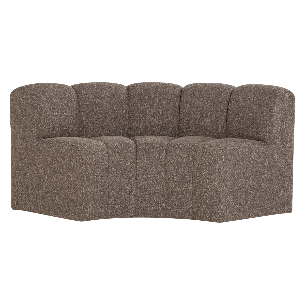 MOJO ESSBANK HALBRUND RÜCKENLEHNE BOUCLE BRAUN [fsc]