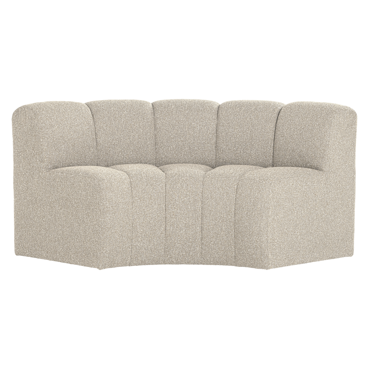 MOJO ESSBANK HALBRUND RÜCKENLEHNE BOUCLE BEIGE MELANGE [fsc]