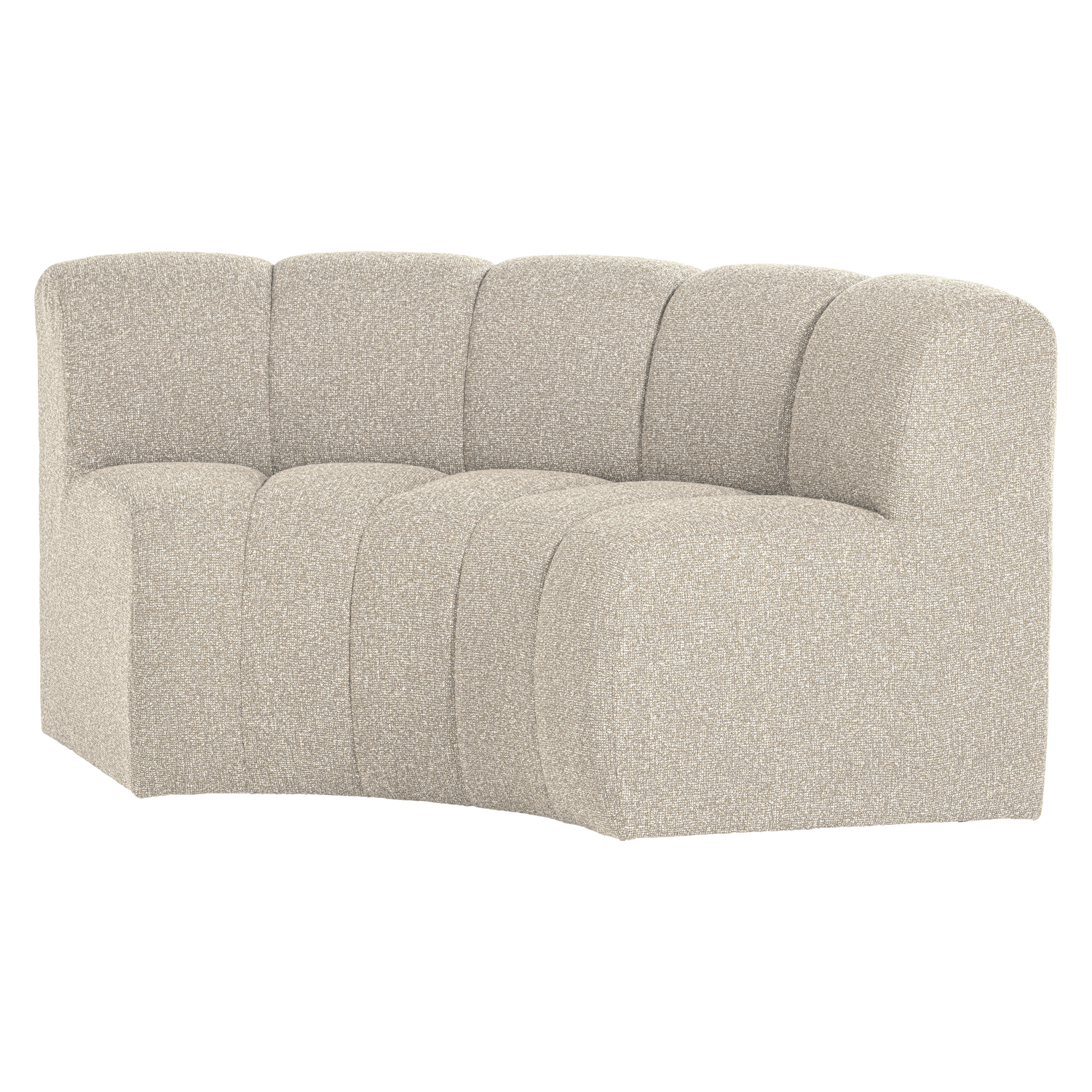 MOJO ESSBANK HALBRUND RÜCKENLEHNE BOUCLE BEIGE MELANGE [fsc]