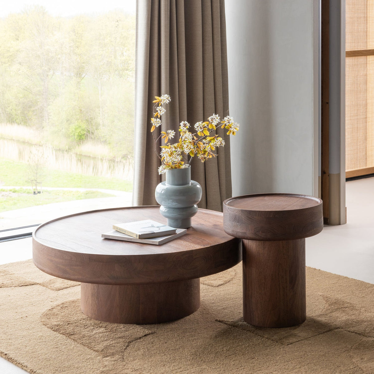 DARA BEISTELLTISCH MANGO HOLZ BRAUN