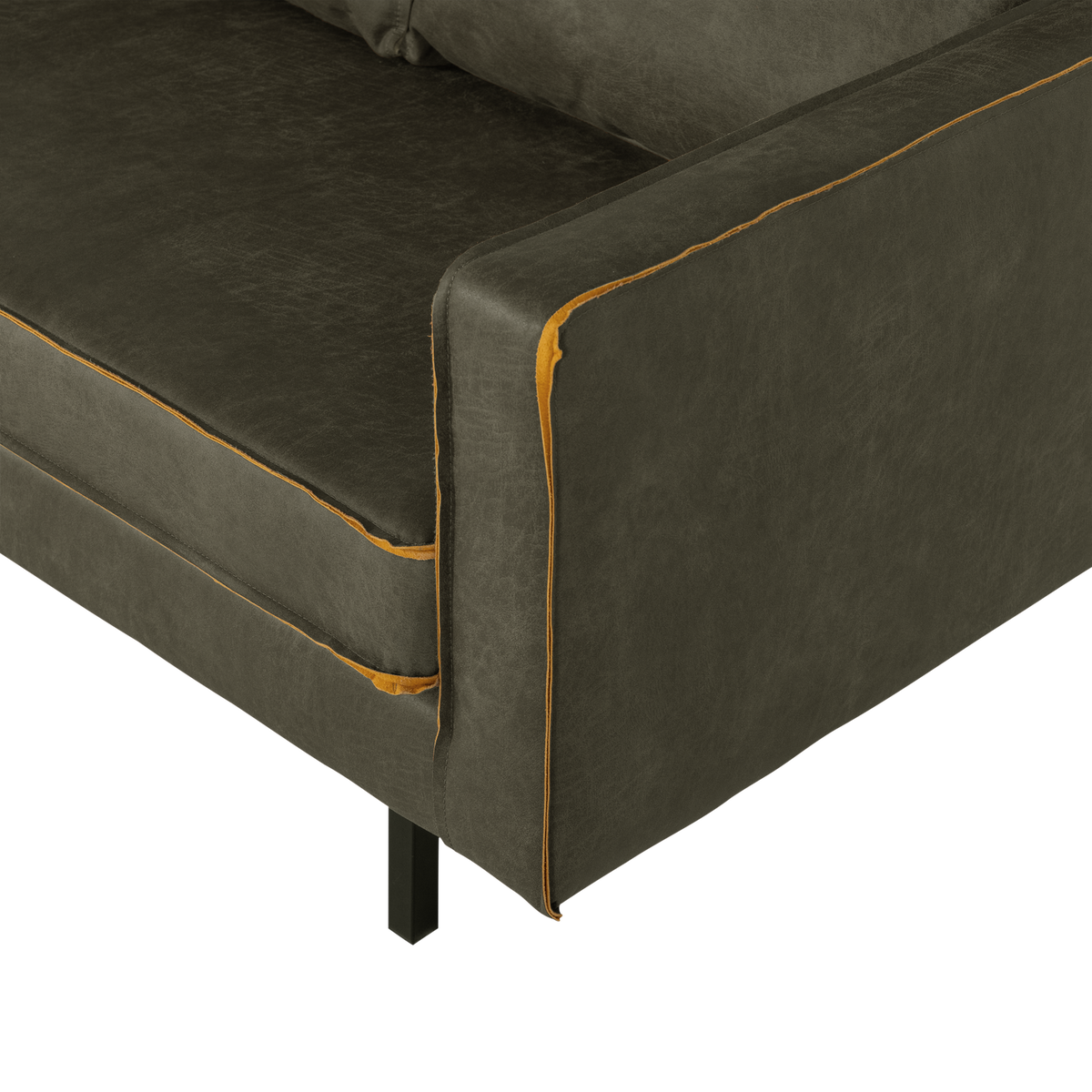 RODEO 2-SITZER SOFA ECOLEDER ARMY [fsc]
