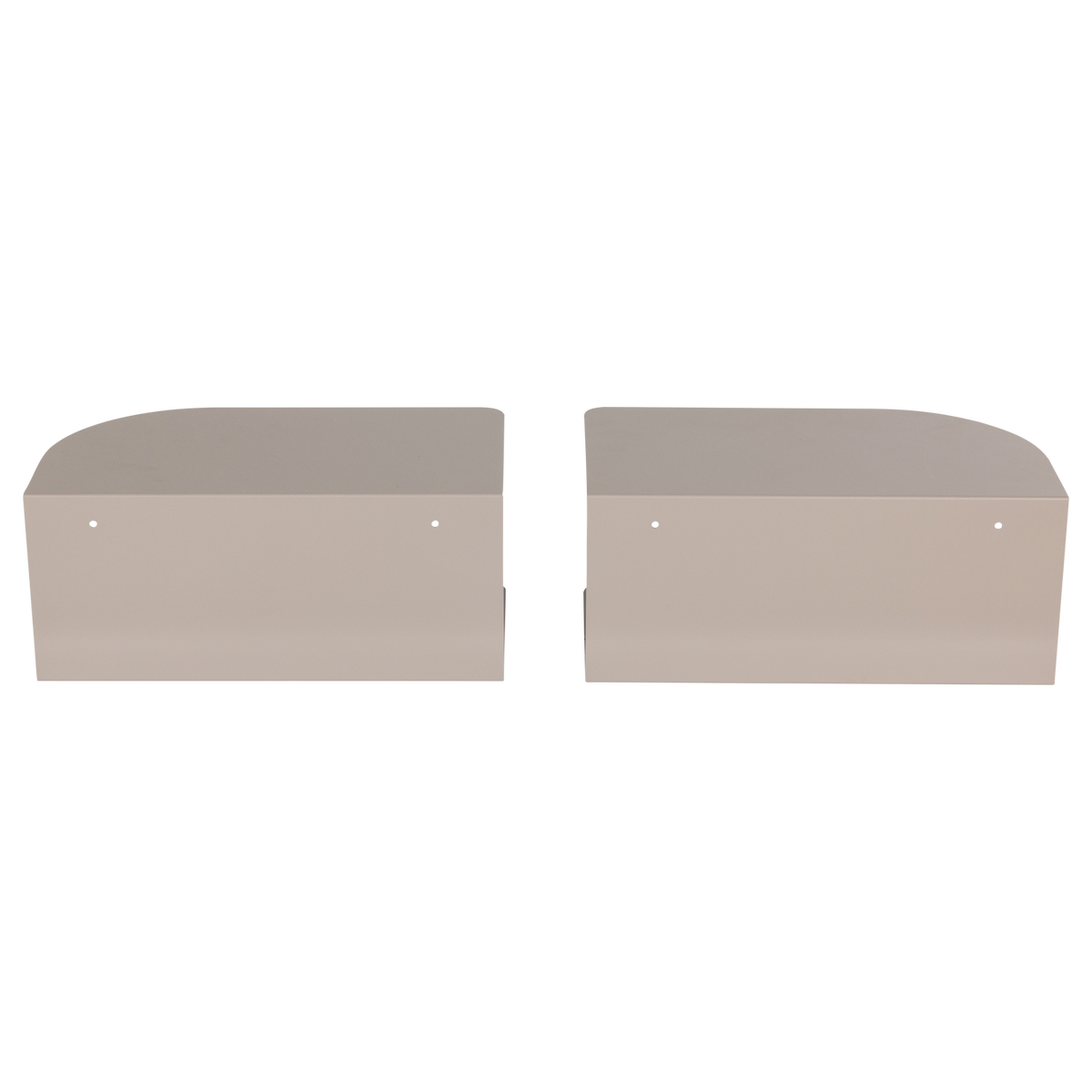 OVIA NACHTTISCH LINKS/RECHTS METALL SAND - 2ER SET