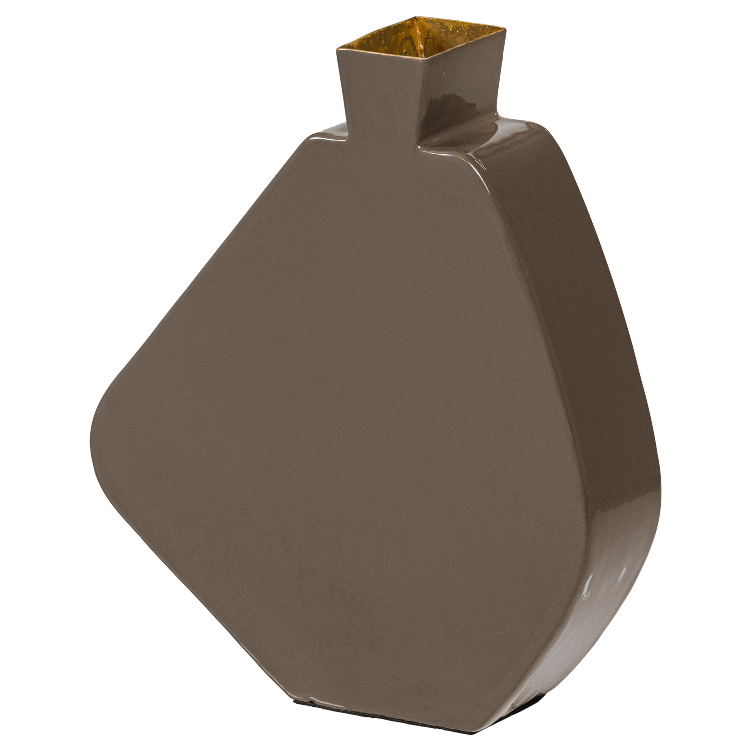 KIMI VASE 31X26 CM METALL MOKKABRAUN