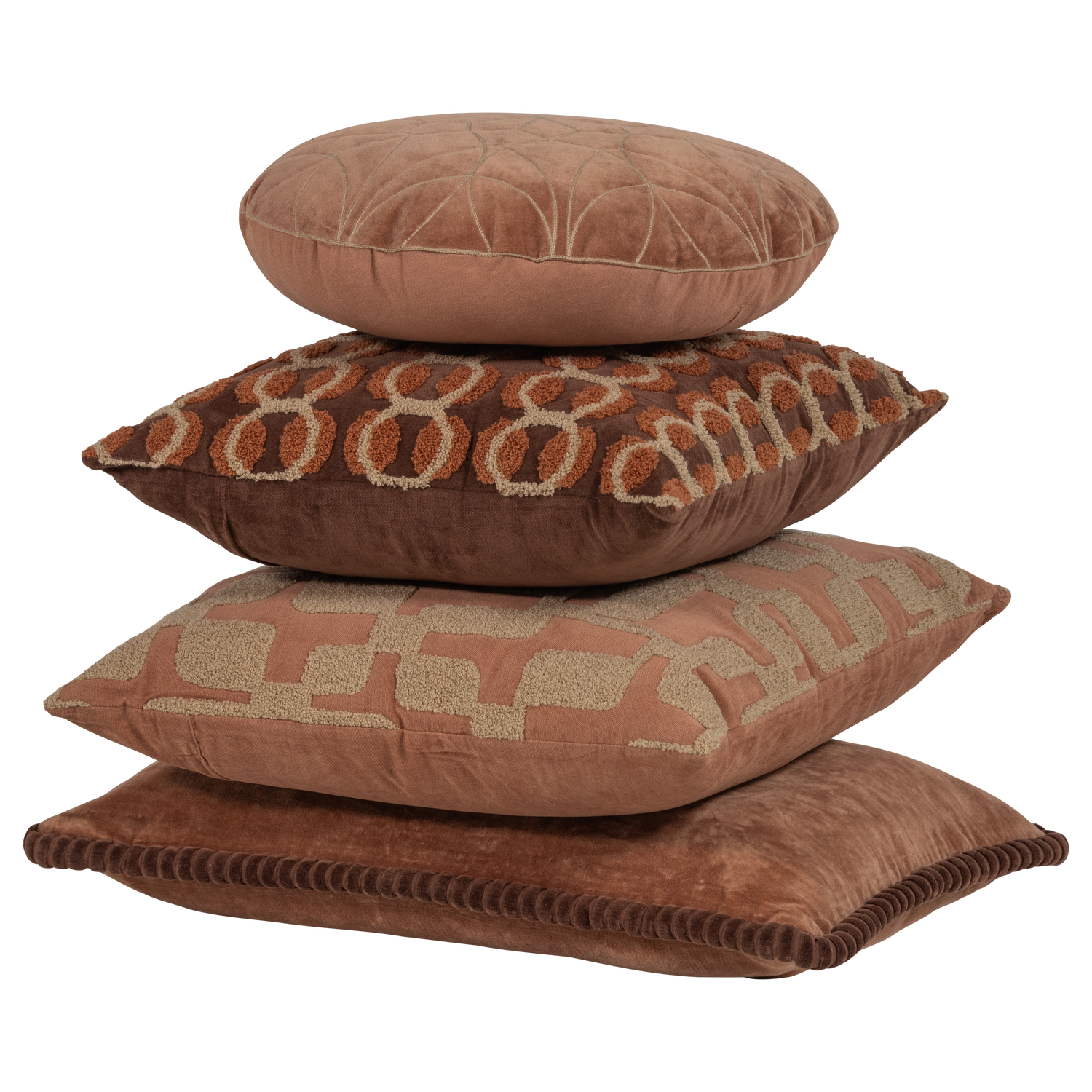 LUVO KISSIN VELVET ROSA/SAND - 4ER SET