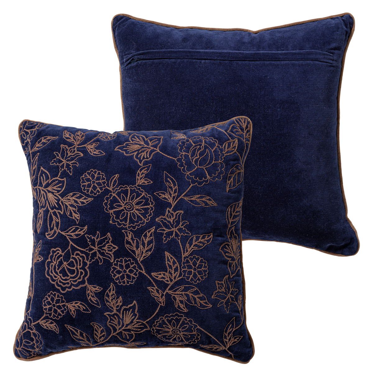 NIVA KISSIN VELVET BRAUN/BLAU - 4ER SET