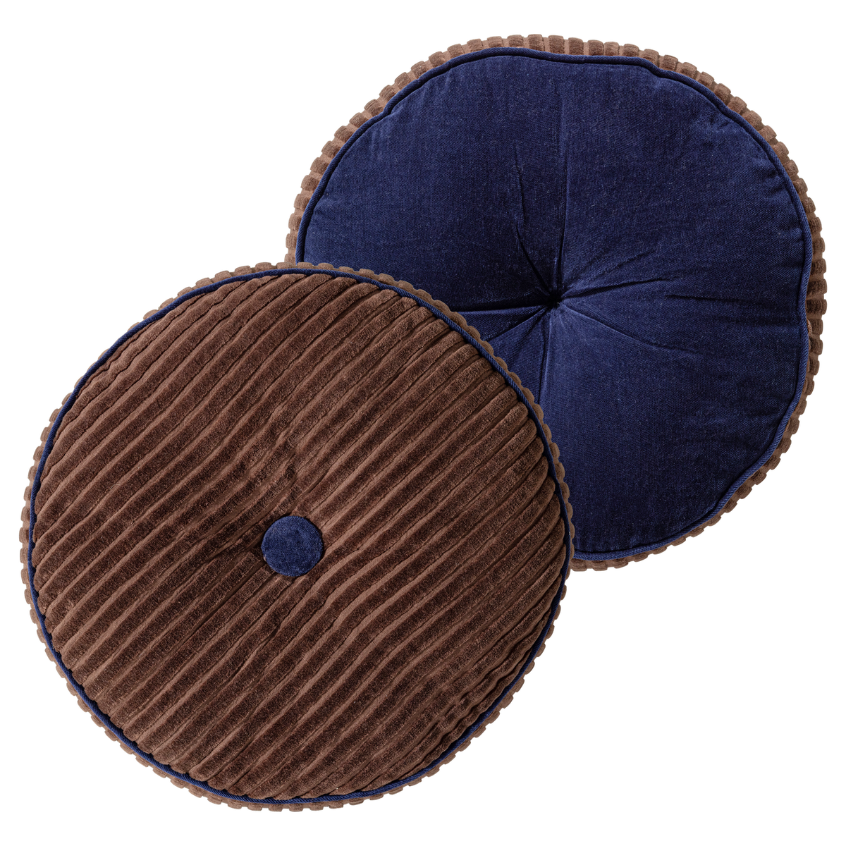 NIVA KISSIN VELVET BRAUN/BLAU - 4ER SET