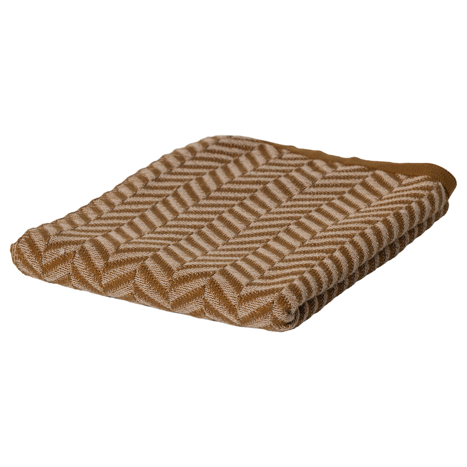 SUNA PLAID 130X170 CM BAUMWOLLE HONIGGELB/ECRU