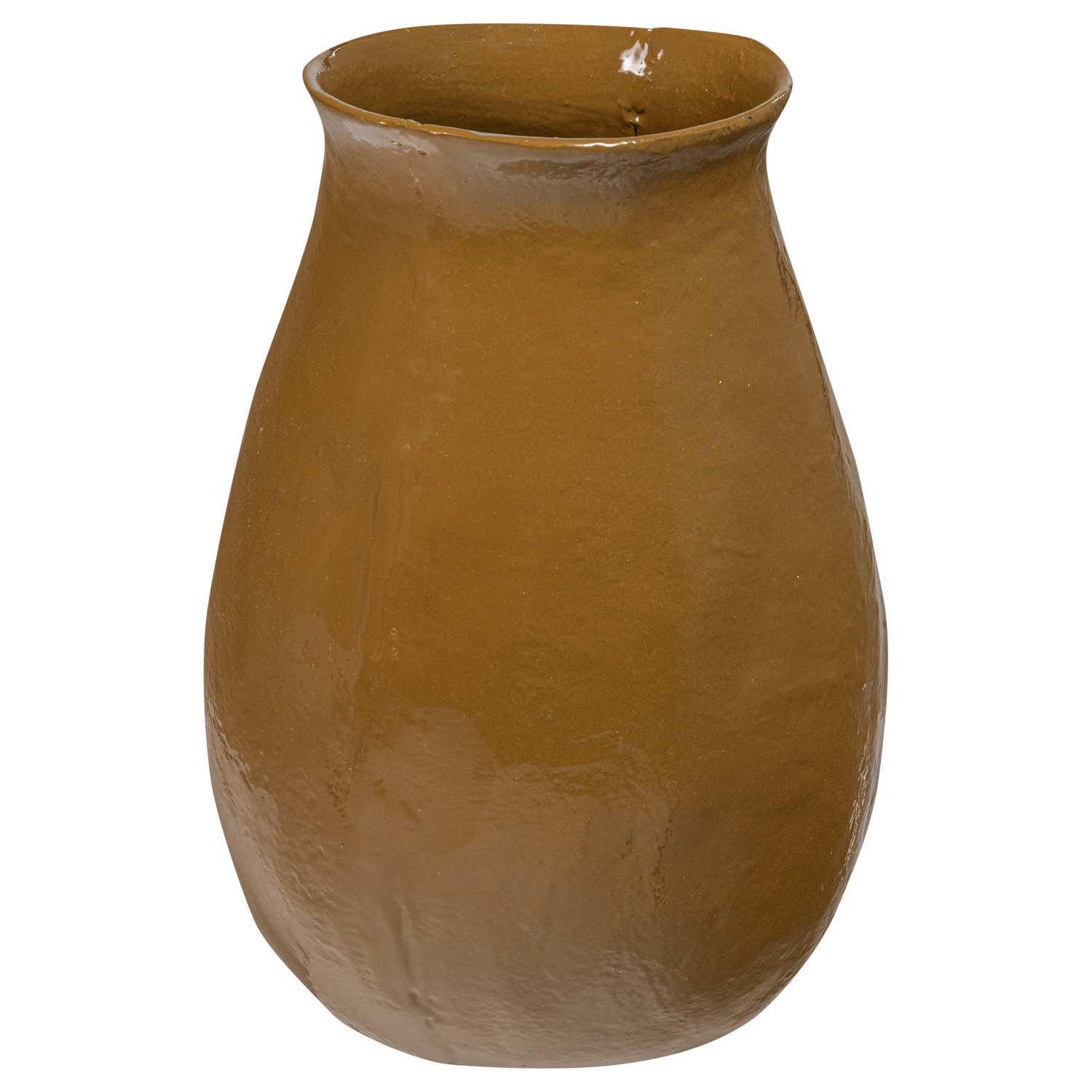 CIRA VASE METALL HONIGGELB