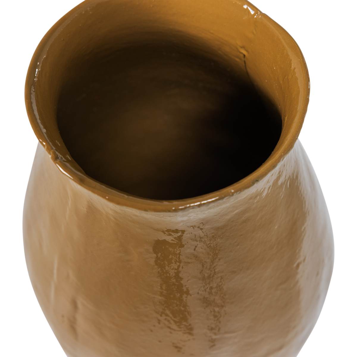 CIRA VASE METALL HONIGGELB