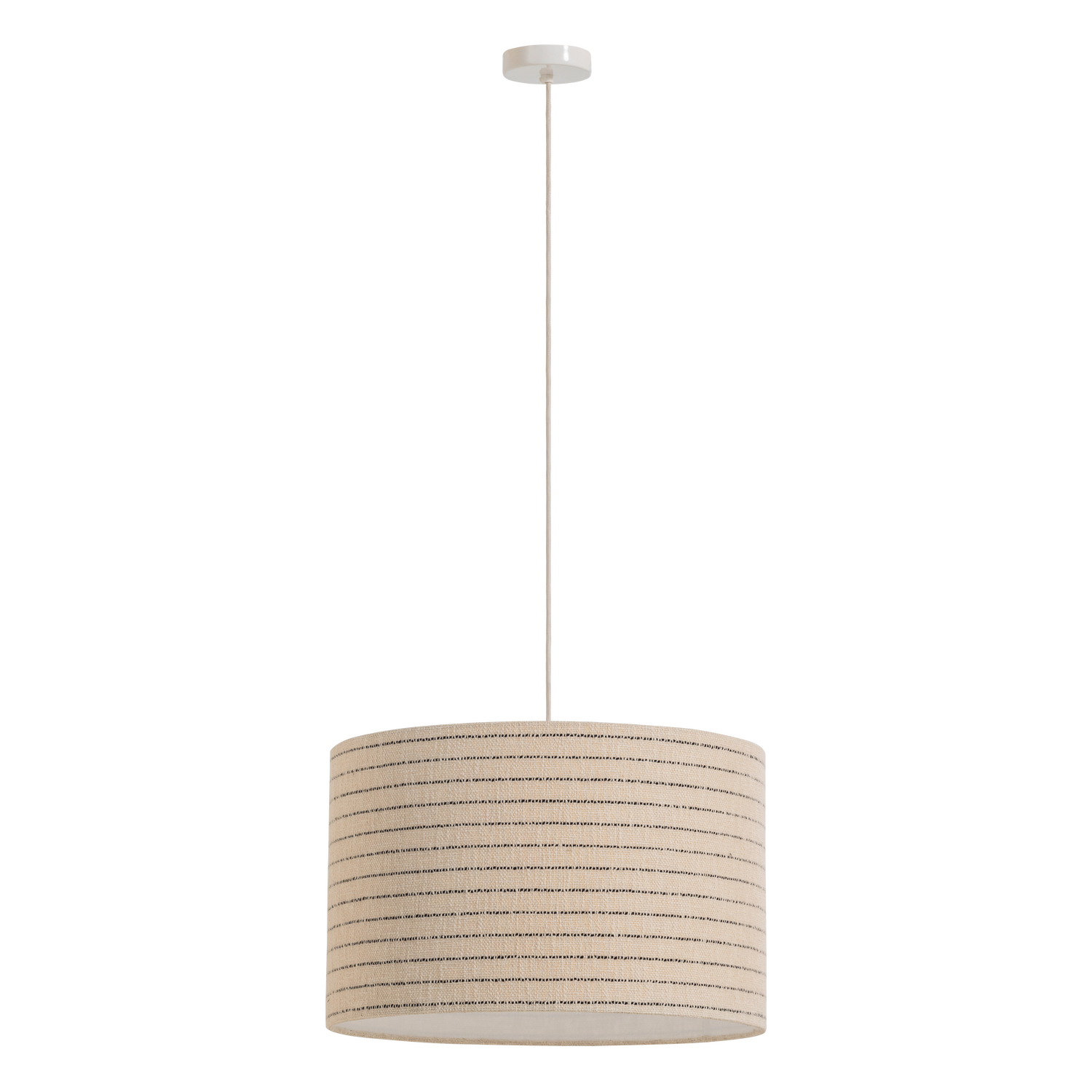 LOFT HÄNGENDE LAMPE METALL/BOUCLE NATUR MIT STREIFEN