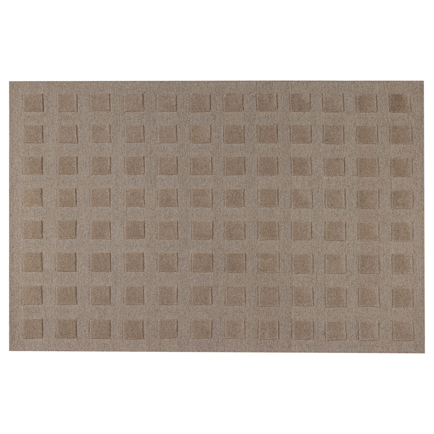 VEYA TEPPICH 170x240 CM WOLLE/BAUMWOLLE SAND