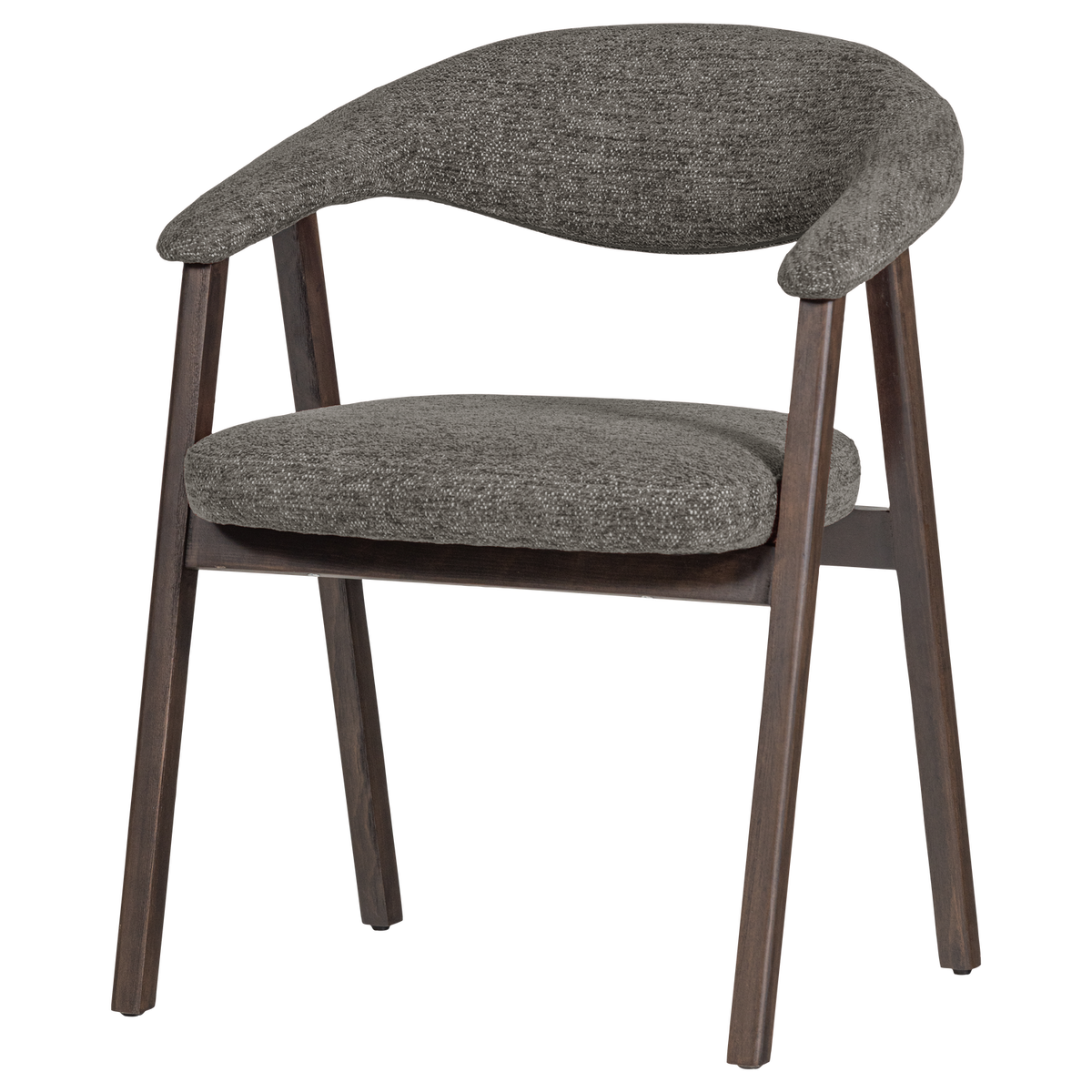 AVAR ESSZIMMERSTUHL ARMLEHNEN HOLZ GRAU - 2ER SET [fsc]