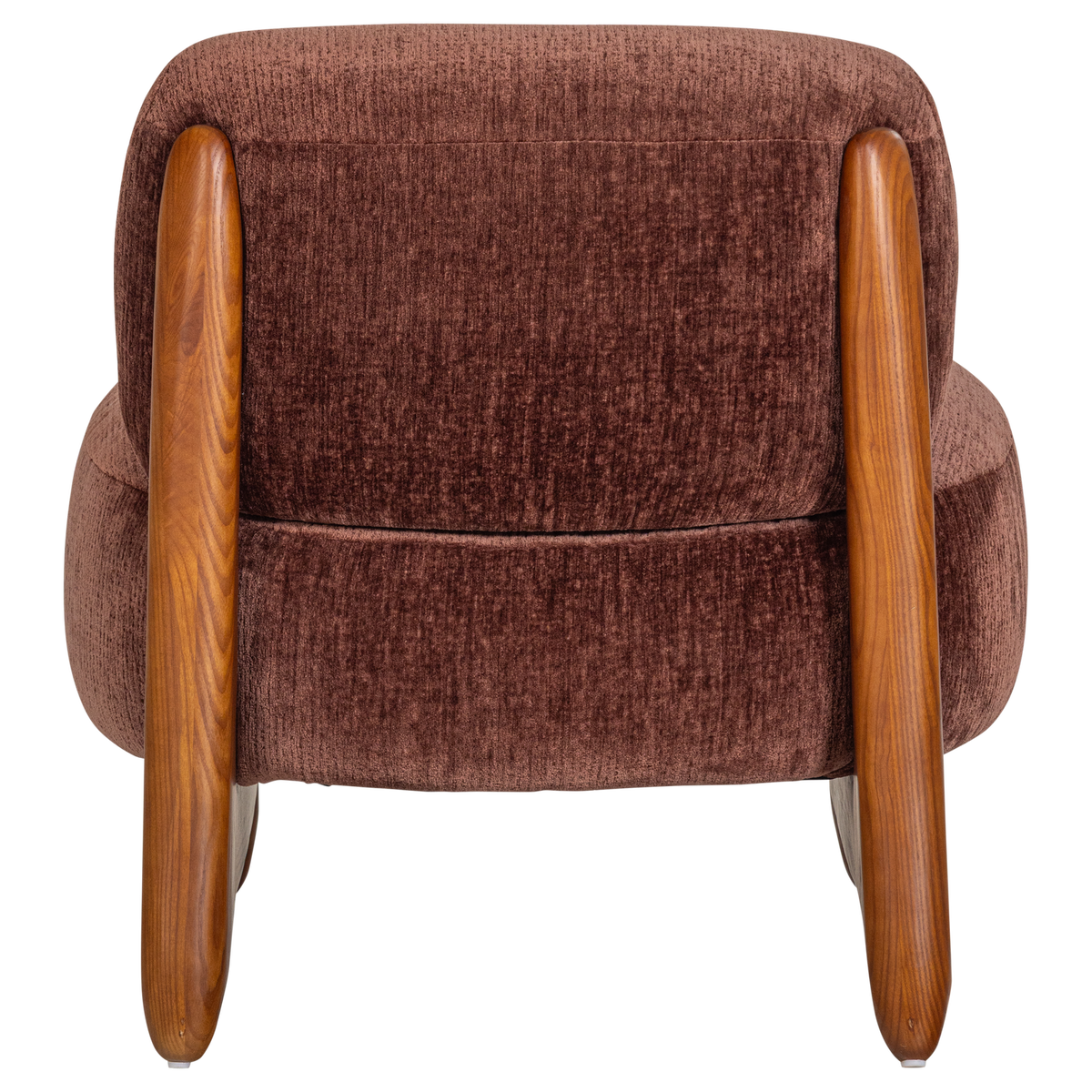 RUNI SESSEL HOLZ/VELVET LILA/BRAUN [fsc]