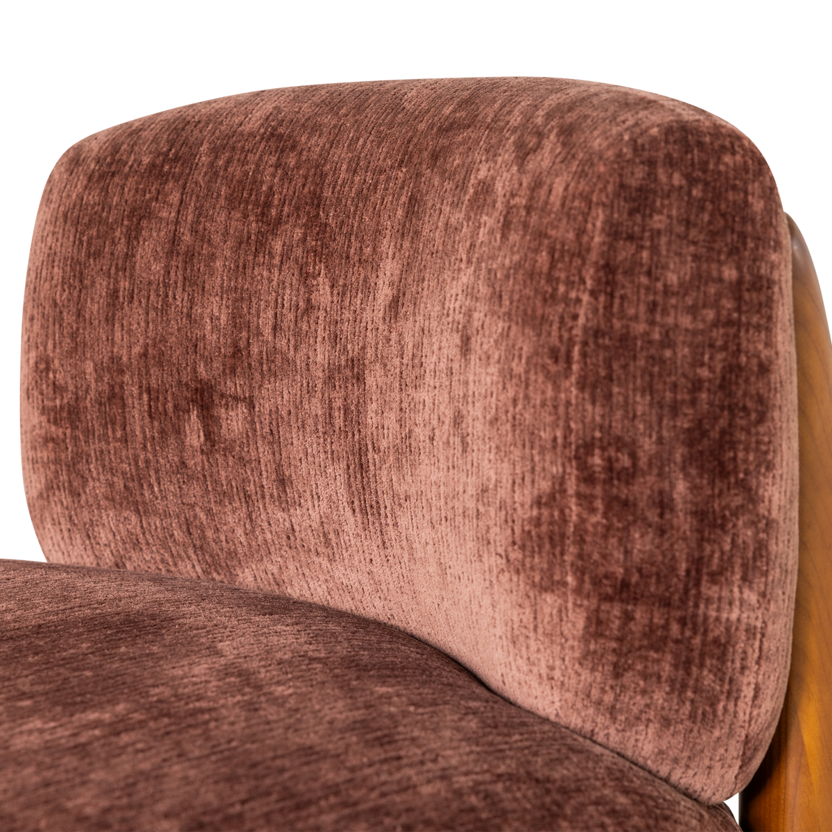 RUNI SESSEL HOLZ/VELVET LILA/BRAUN [fsc]