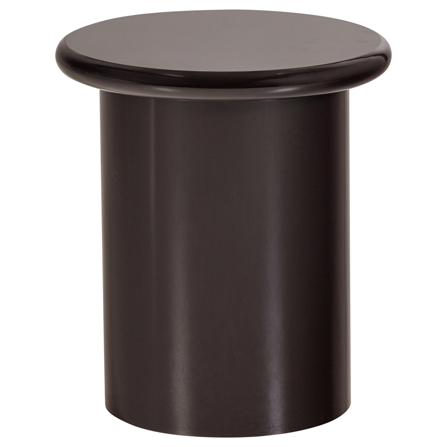 MAVON BEISTELLTISCH MDF HOCHGLANZ 45X40 CM DUNKELBRAUN [fsc]