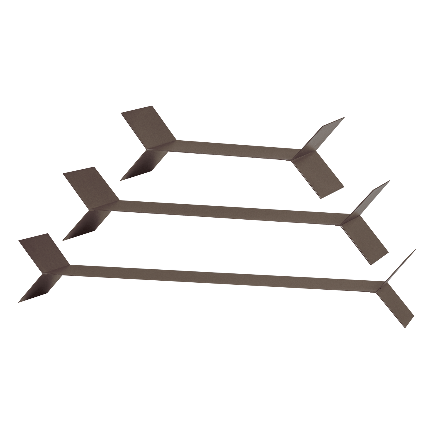 LORIN WANDREGALE METALL MOKKABRAUN - 3ER SET
