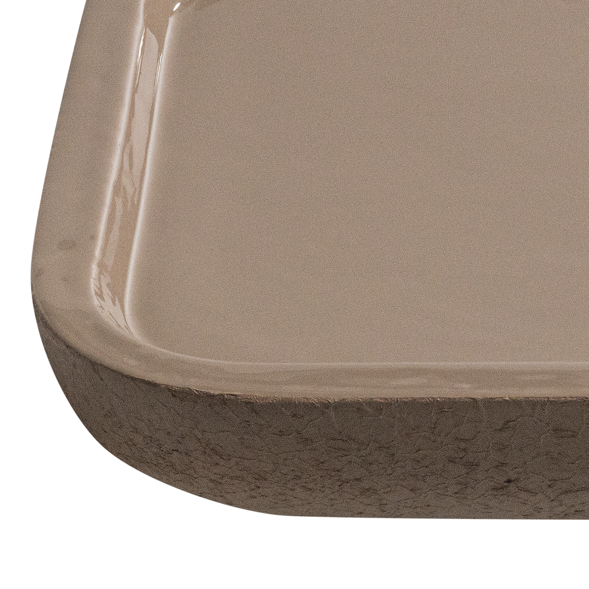 IKAI SERVIERTABLETT METALL HOCHGLANZ SAND